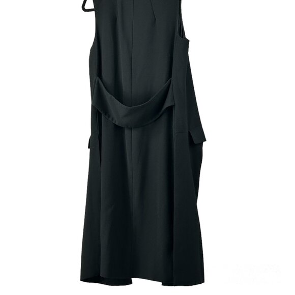 Black Zara Long Vest with Side Slits, Size S - Picture 4 of 8